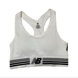 NWT New Balance White Sports Bra